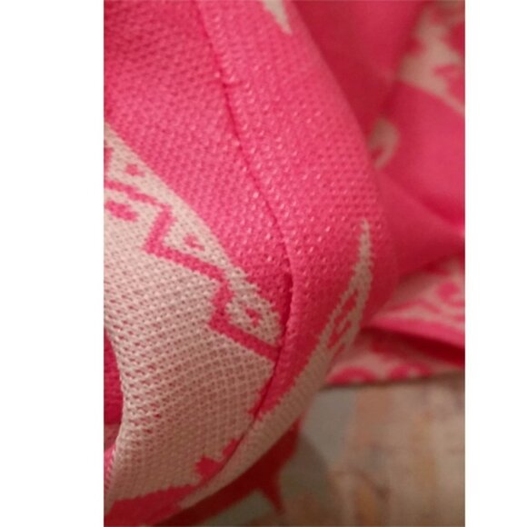 60'S twiggy mod barbie pink mod knit dress XS 0-2 Emery Knits by Micia JR Rome. - Picture 6 of 6